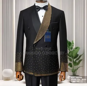 Exclusive Diamond-Studded Double Breasted Tuxedo