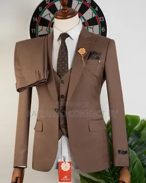 The Gentleman's Coffee Brown Slim-Fit Suit
