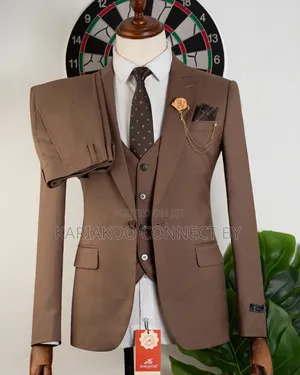The Gentleman's Coffee Brown Slim-Fit Suit