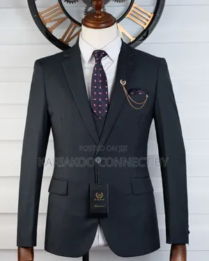 Premium Charcoal Gray 3-Piece Suit