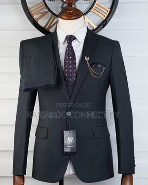 Premium Charcoal Gray 3-Piece Suit