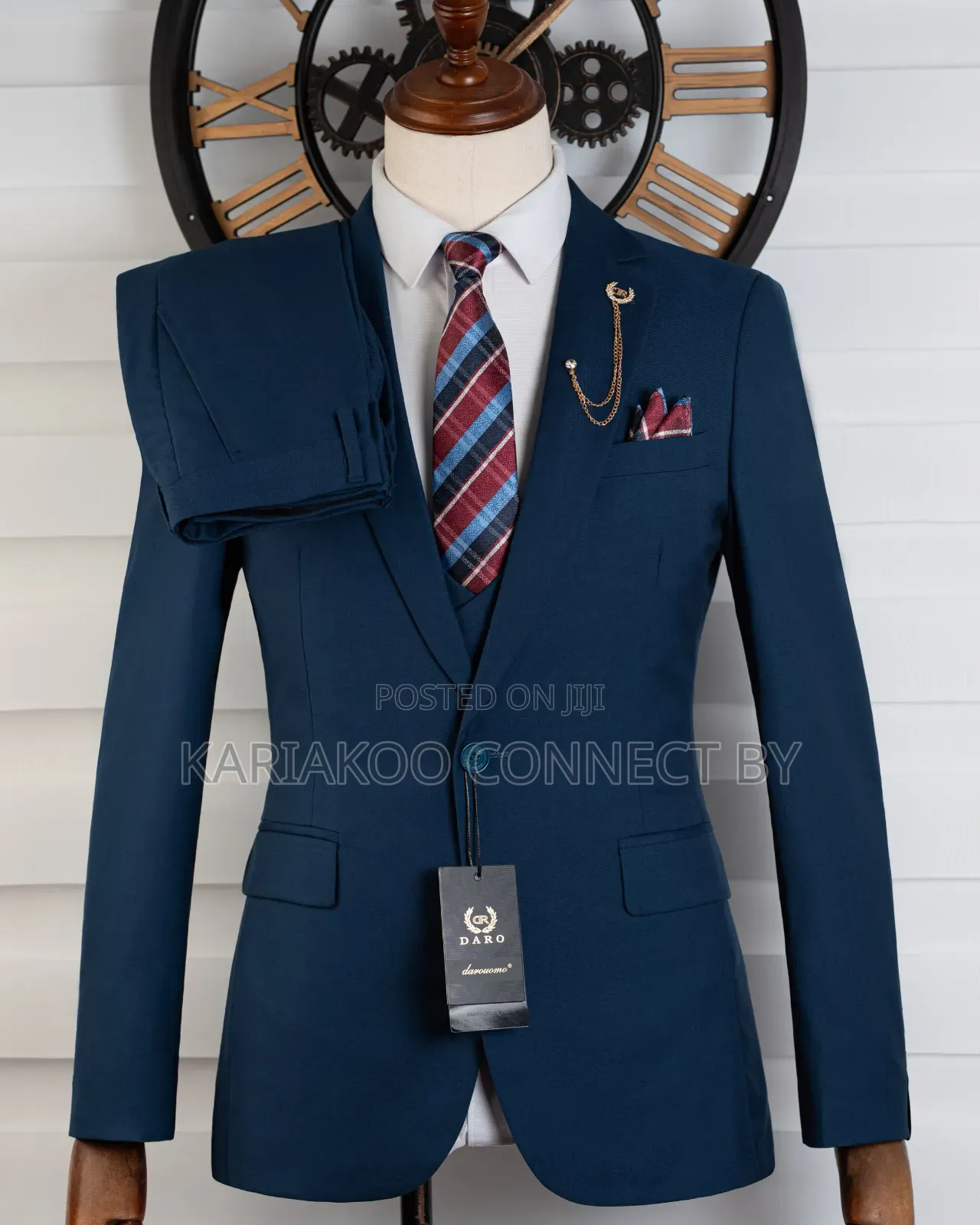 Premium Royal Blue 3-Piece Suit