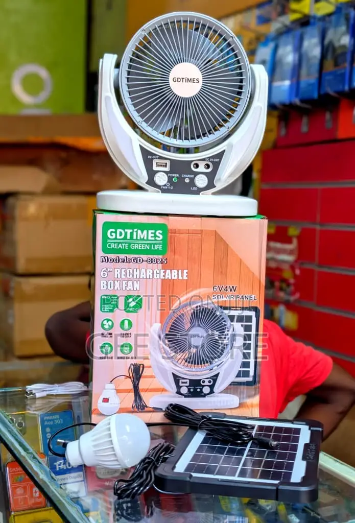 Gdtimes Rechargable Box Fan