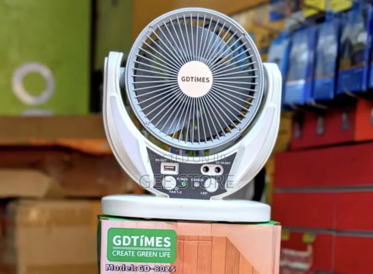 Gdtimes Rechargable Box Fan