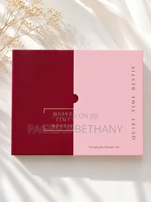 Burgundy Pink Quiet Time Bestie Journal For Christians
