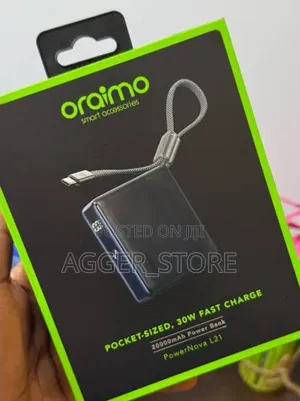 Oraimo Powernova L21 20,000mah Power Bank With 30w Fast Charging