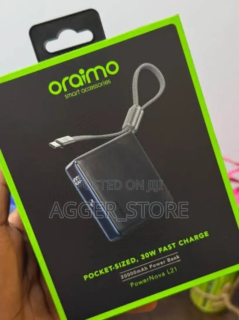 Oraimo Powernova L21 20,000mah Power Bank With 30w Fast Charging