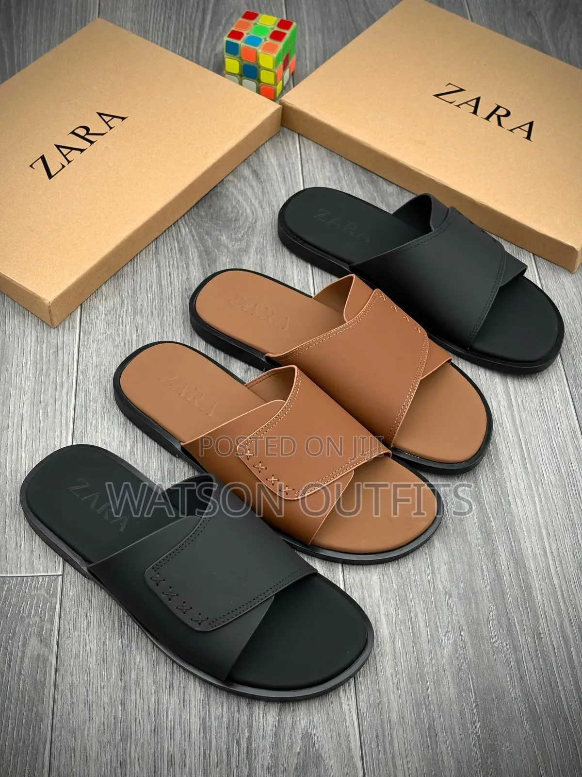 2 Brands 3 Colours Men's Leather Sandals or Open Shoes