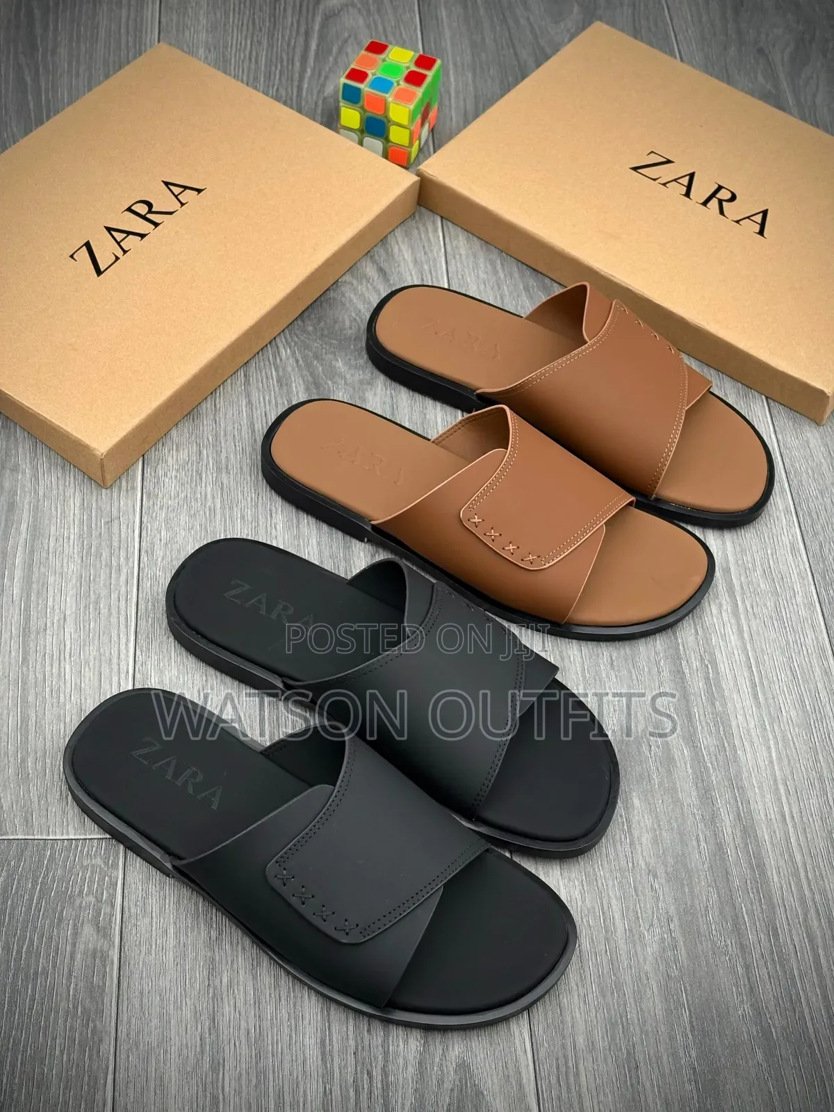 2 Brands 3 Colours Men's Leather Sandals or Open Shoes