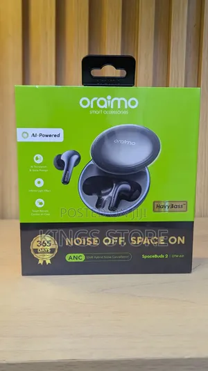 Oraimo Spacebuds 2 Ai Hybrid Anc Wireless Earbuds