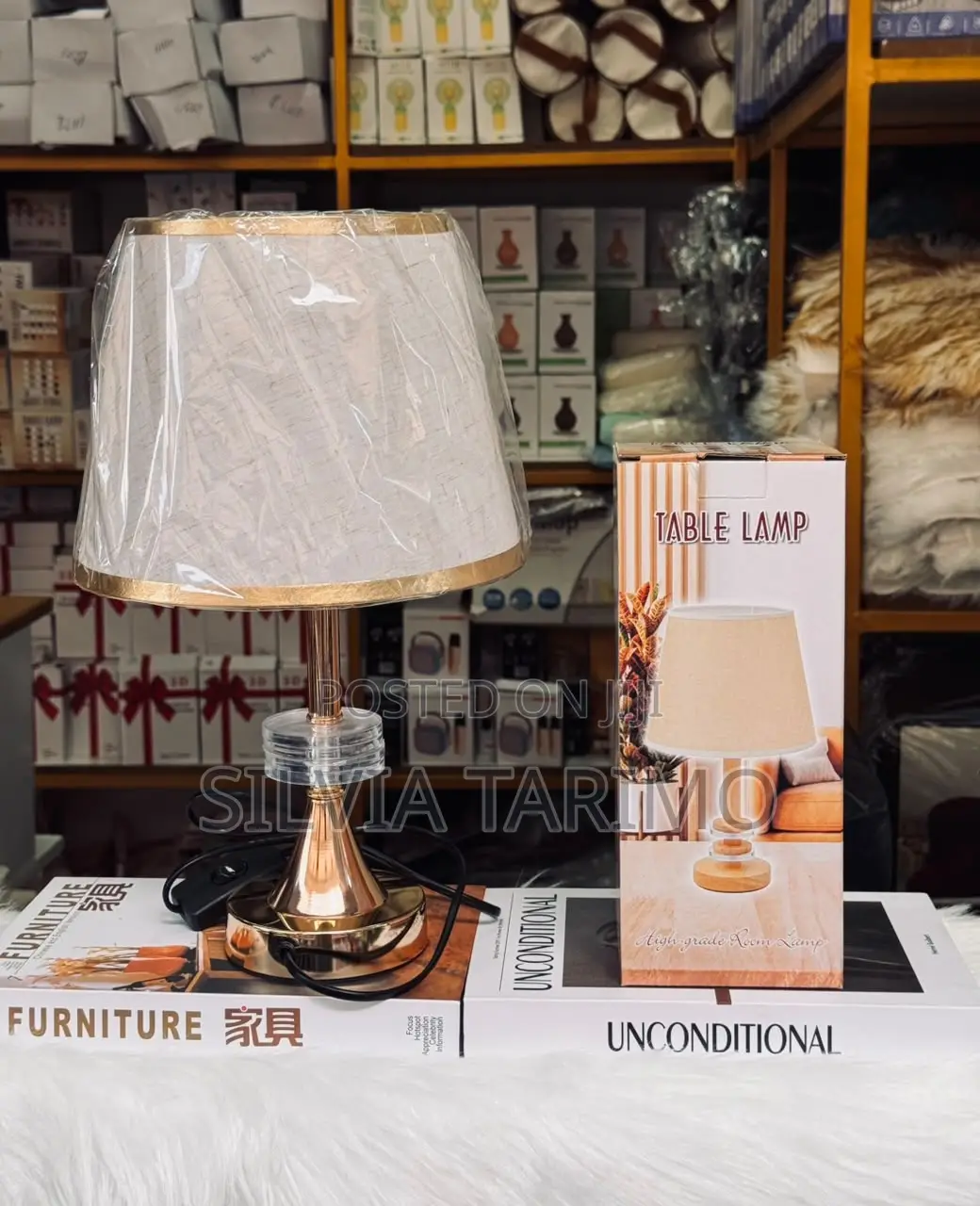 Elegant Crystal Table Lamp – Modern Bedside Living Room Lamp