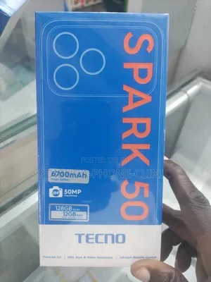 New Tecno Spark 50 128 GB Black