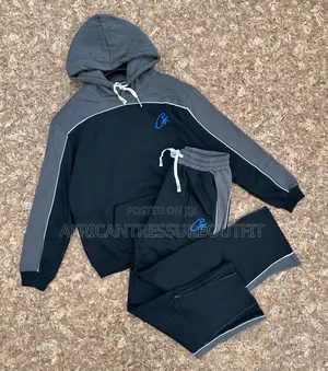 Corteiz Raw Fit Premium Collection Tracksuit Logo on Hoddie and Jogger