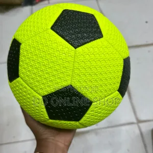 Neon Yellow and Black Foam Indoor Soccer Ball
