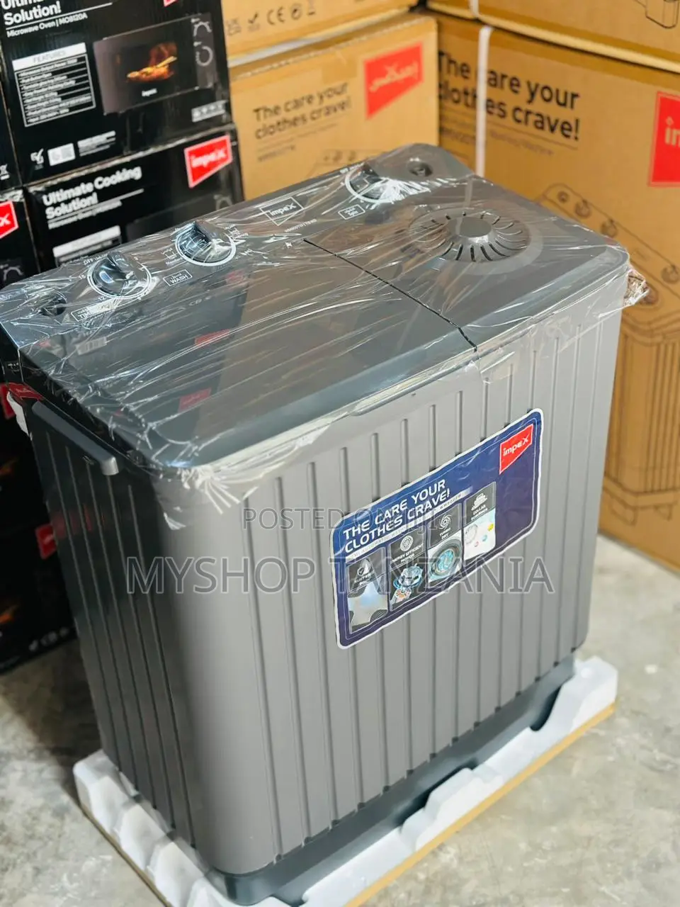 Impex Washing Machine Manual 7kg ( Grey Colour)