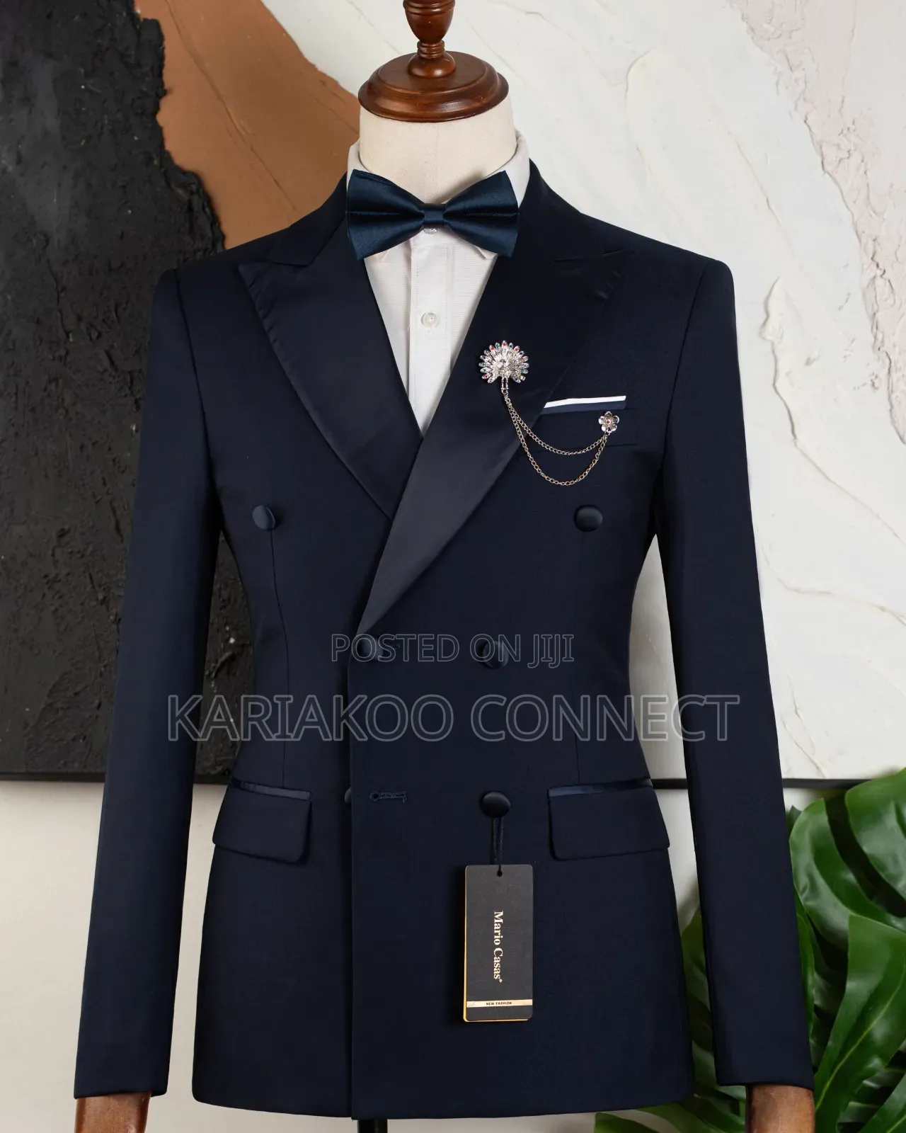 Navy Blue Formal Men's Suit