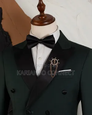 Navy Green Formal Men's Suit