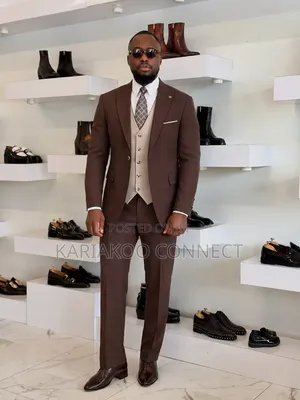Brown Men's Three Pieces Classic.