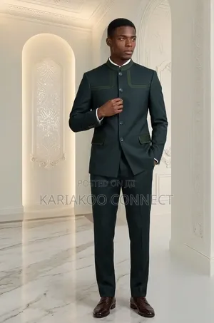 Classic Green Corduroy Suit