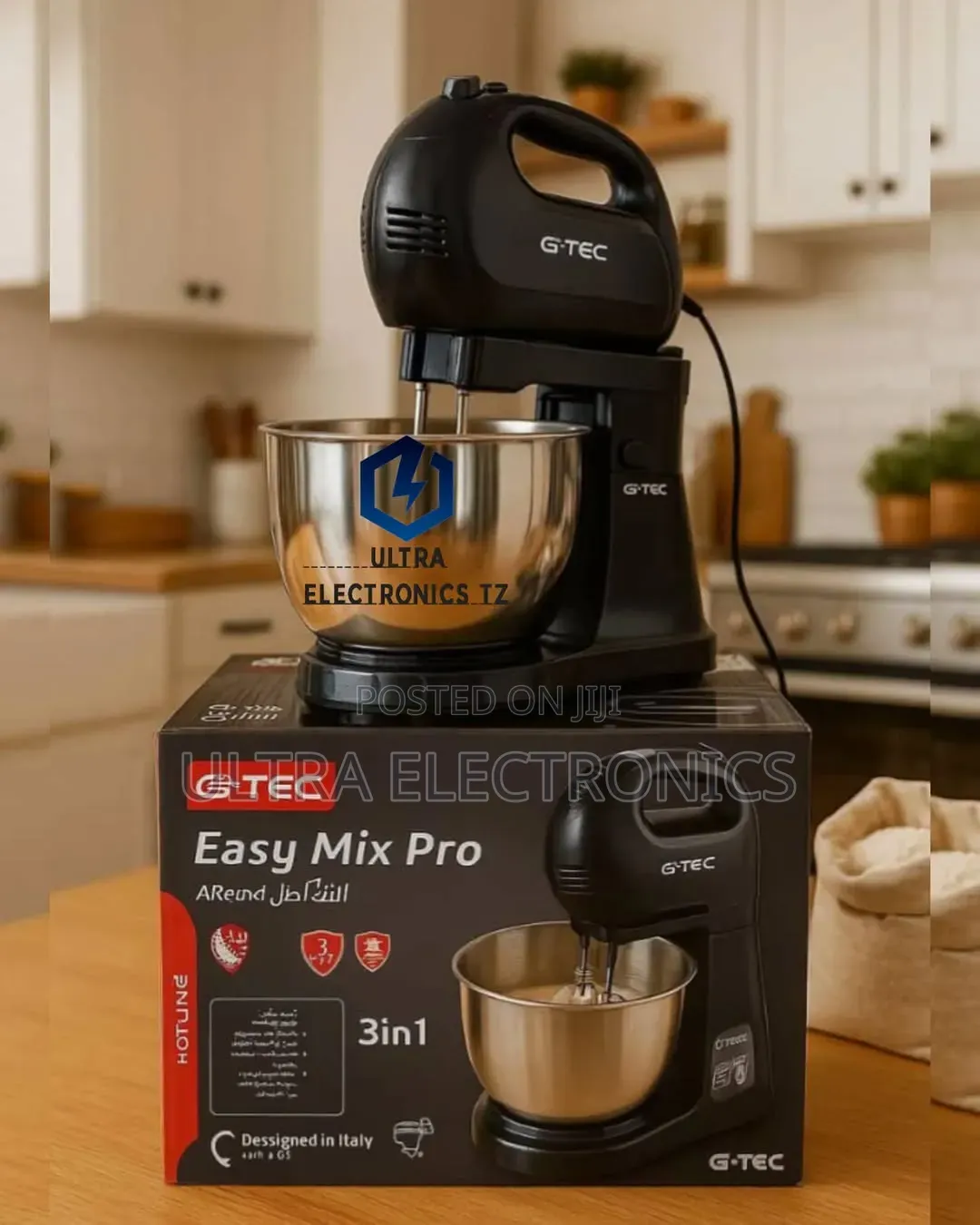 G-Tec Stand Mixer 3 in 1 Designed in Italy With Capacity :- 5 Litre