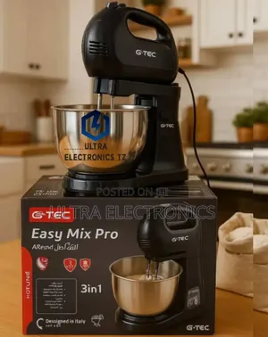 G-Tec Stand Mixer 3 in 1 Designed in Italy With Capacity :- 5 Litre