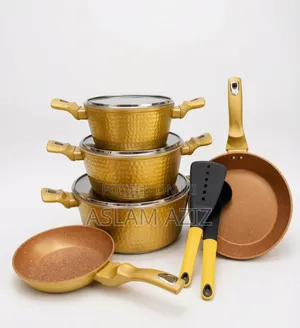 Ucc Cookware Set (Rangi Ya Dhahabu)