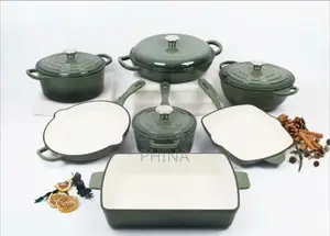 Sufuria Cast Iron 7 PCS With Different Colours