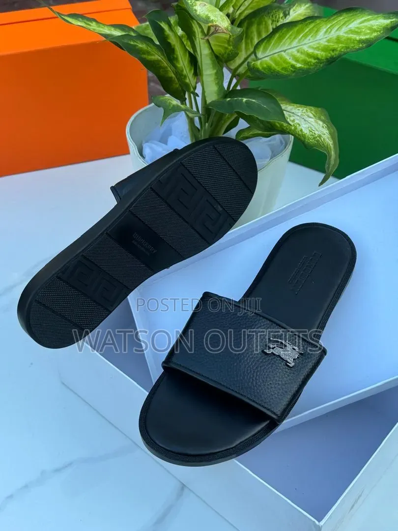 Lacoste Giorgio Arman Burberry Brands Men's Leather Sandals