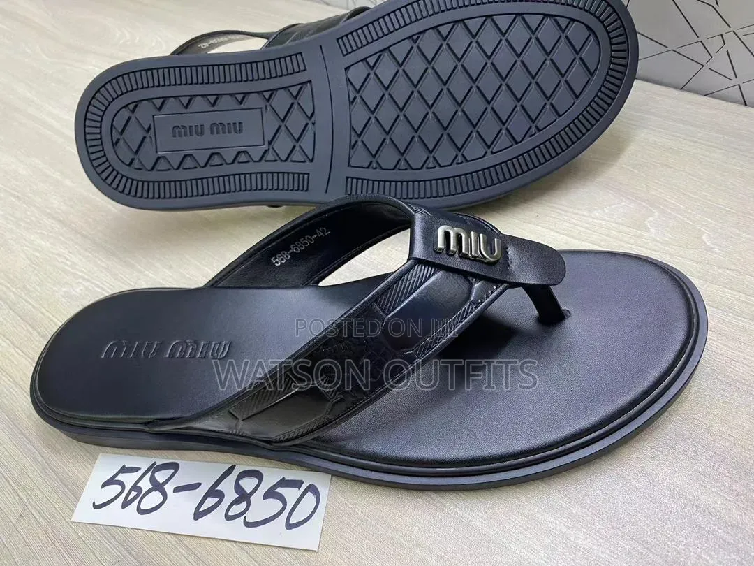 Lacoste Giorgio Arman Burberry Brands Men's Leather Sandals
