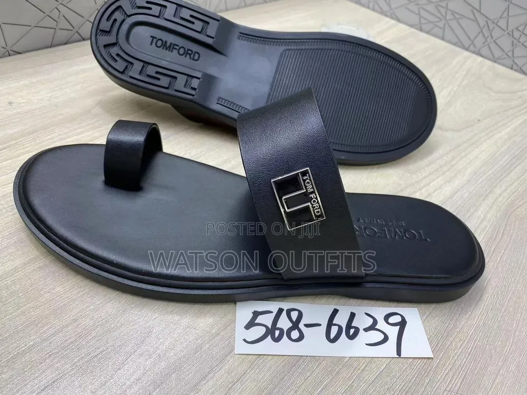 Lacoste Giorgio Arman Burberry Brands Men's Leather Sandals