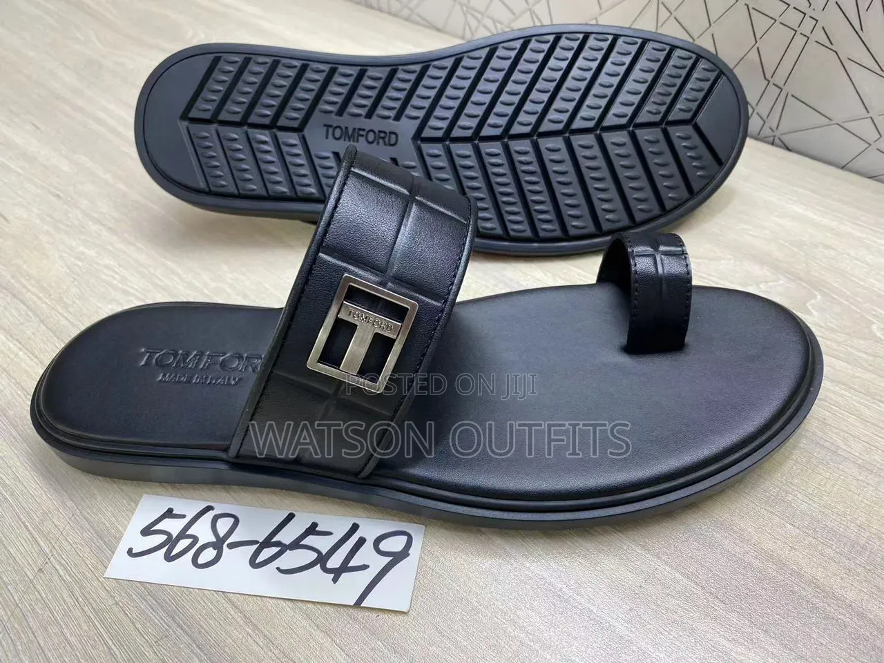 Lacoste Giorgio Arman Burberry Brands Men's Leather Sandals