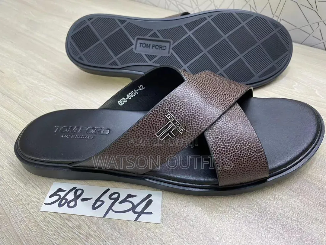 Lacoste Giorgio Arman Burberry Brands Men's Leather Sandals