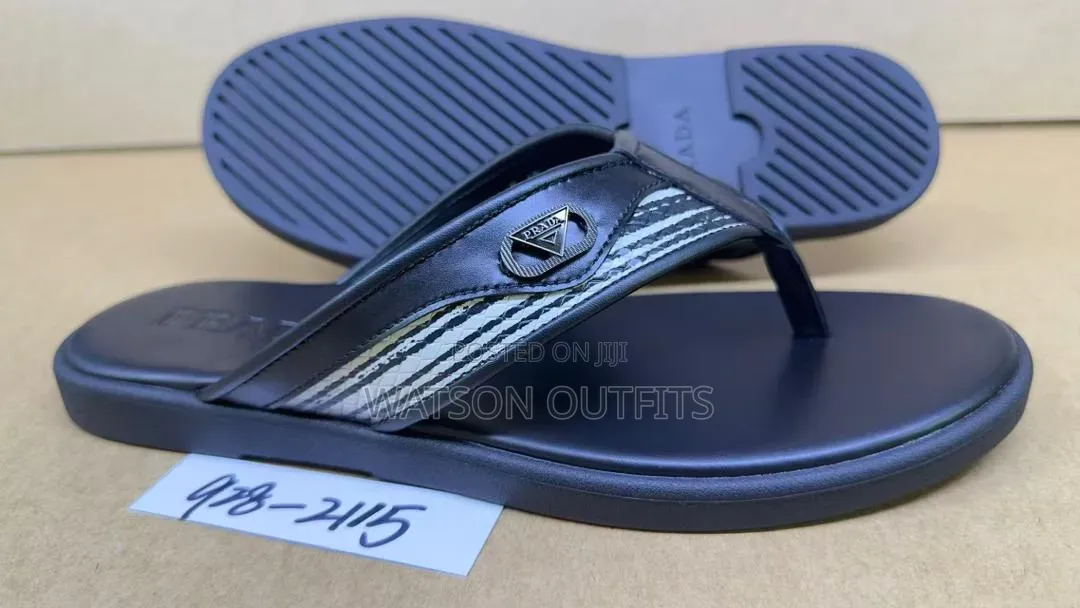 Lacoste Giorgio Arman Burberry Brands Men's Leather Sandals