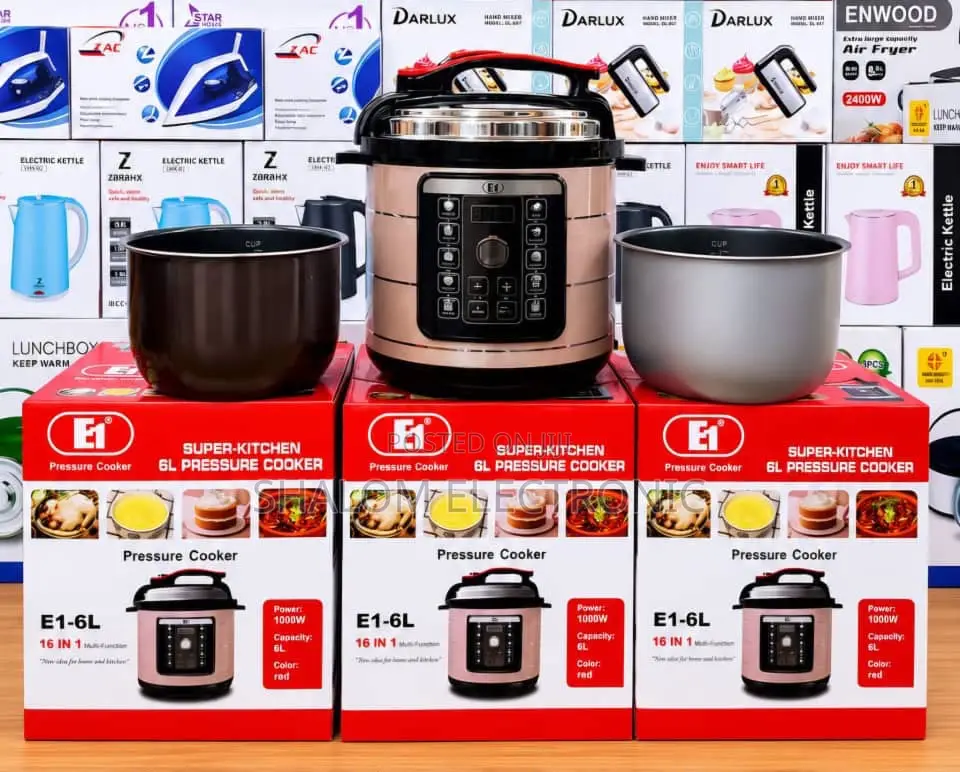 E1 Pressure Cooker. Lita 6