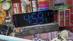 Light Wall Clock Digital Display With Remote Control Temperature Date