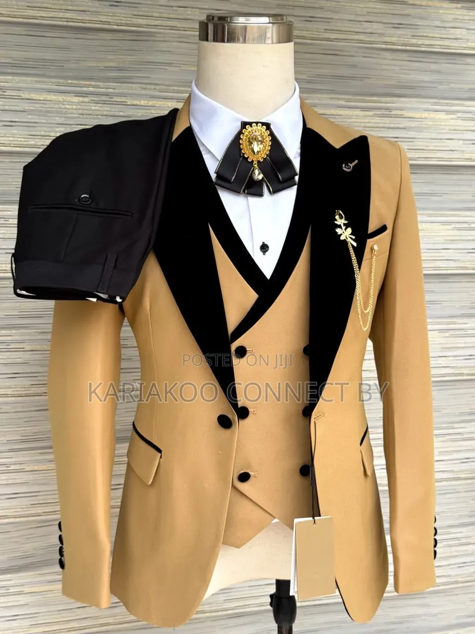 Premium Men's 3-Piece Tuxedo Suit