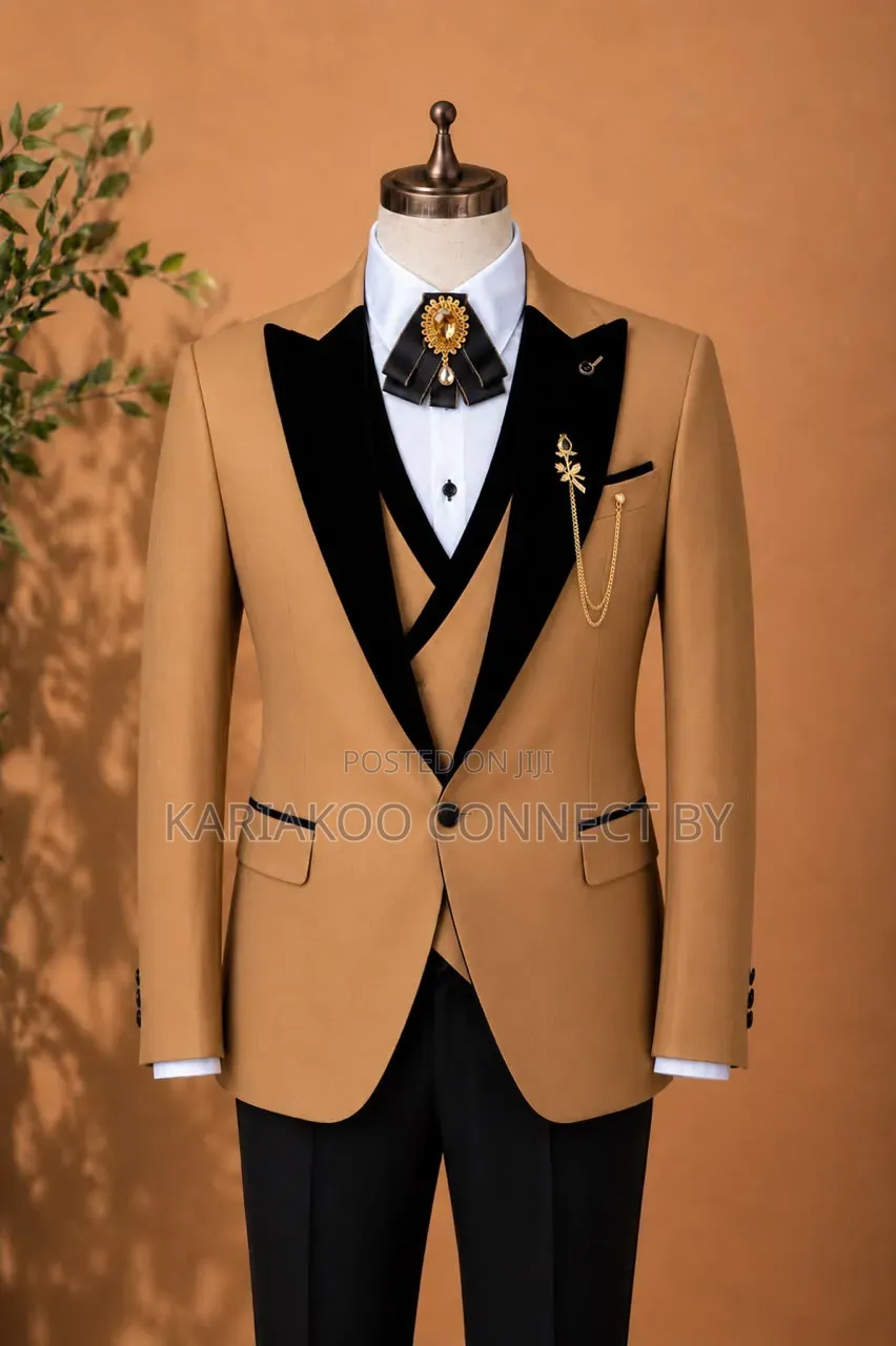 Premium Men's 3-Piece Tuxedo Suit