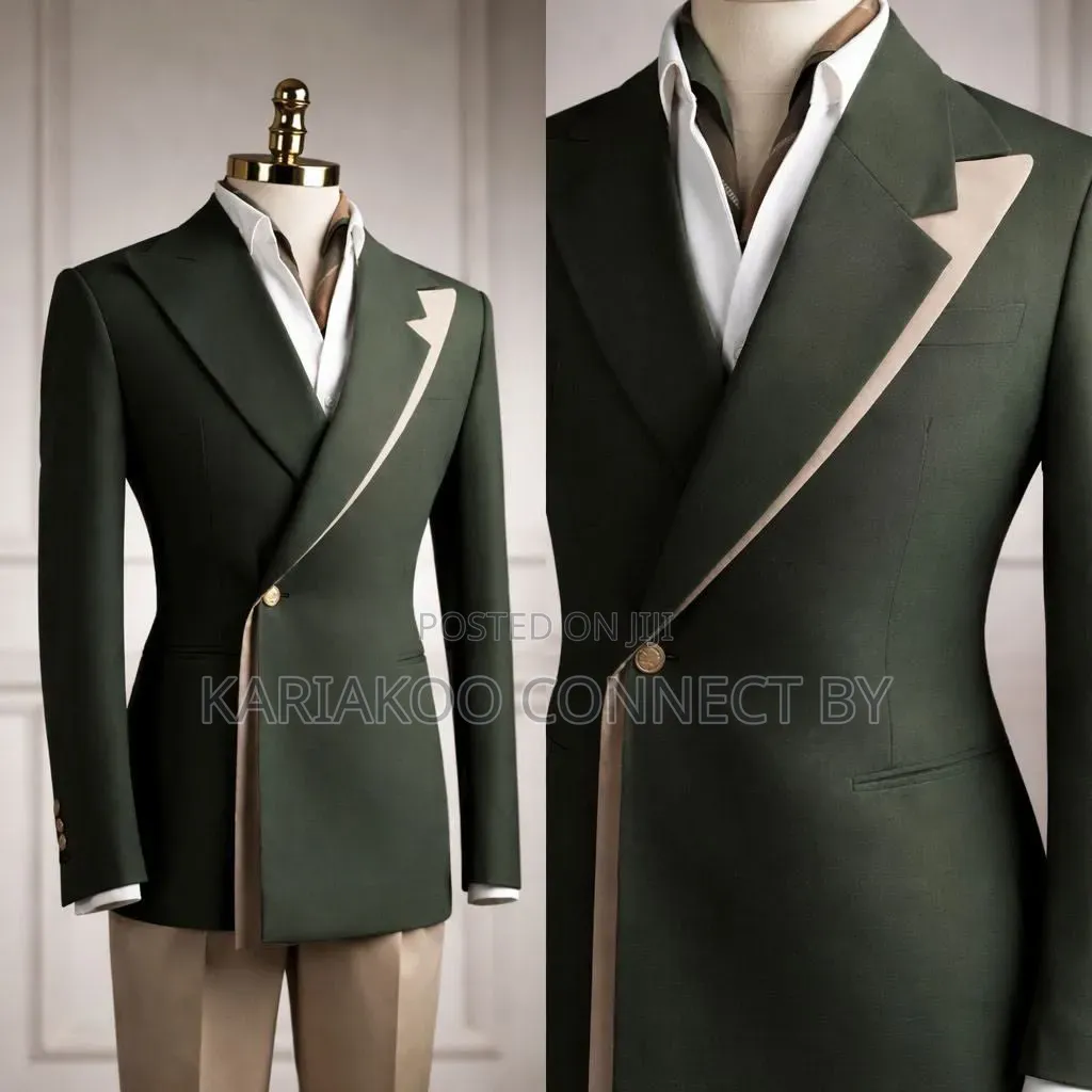Premium Men's Double-Breasted Suit