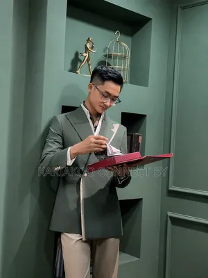 Premium Men's Double-Breasted Suit