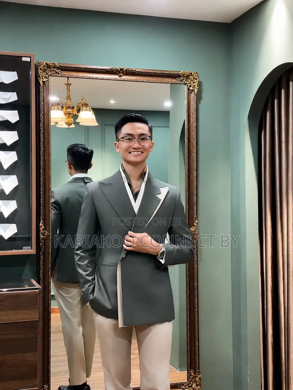 Premium Men's Double-Breasted Suit
