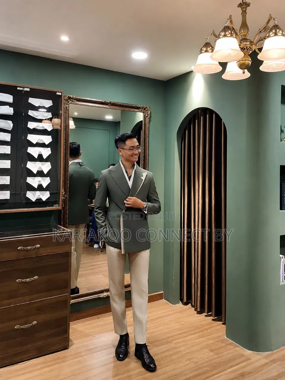 Premium Men's Double-Breasted Suit