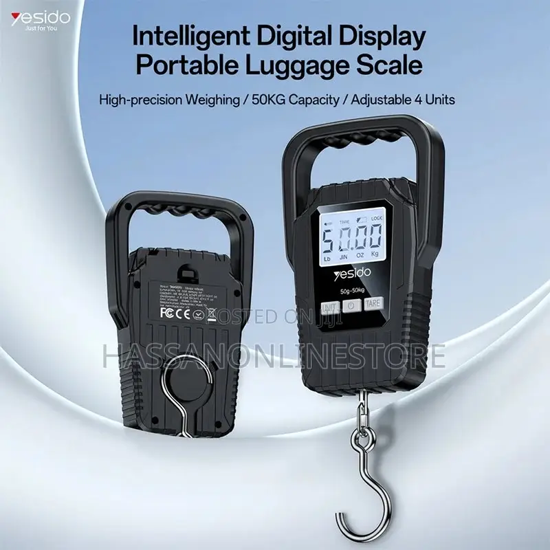 Yesido Mg44 Portable Digital Luggage Scale With Led Display and 50kg