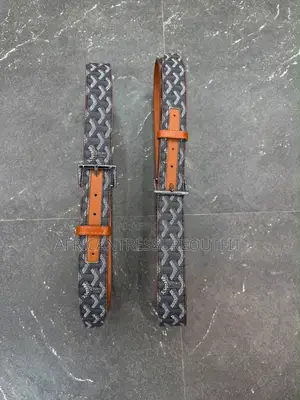 Goyard Ruby Belts Design Leather Backing and Reinforced Holes