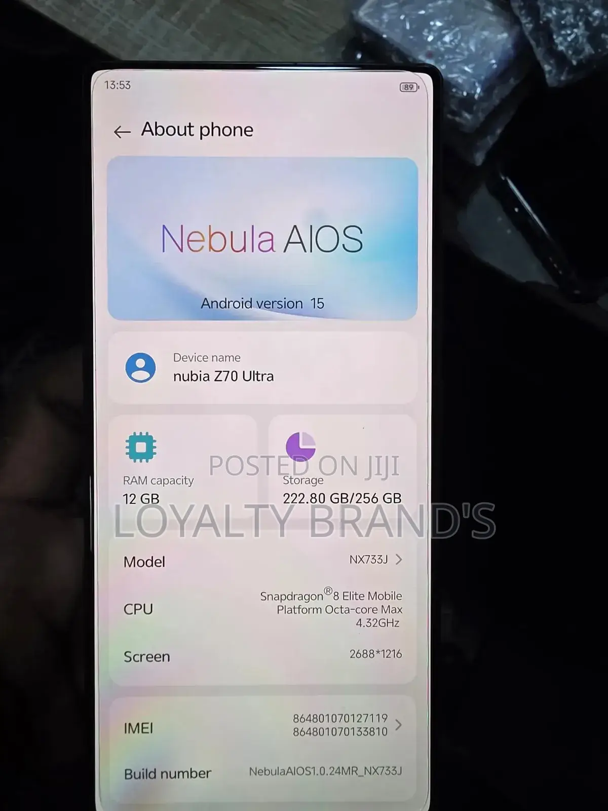 New ZTE nubia Z70 Ultra 256 GB
