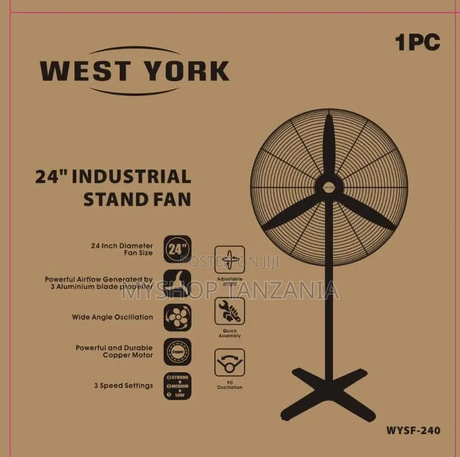 West York Standing Fan Size 24