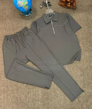 Men's Designer Casual Two-Piece Set