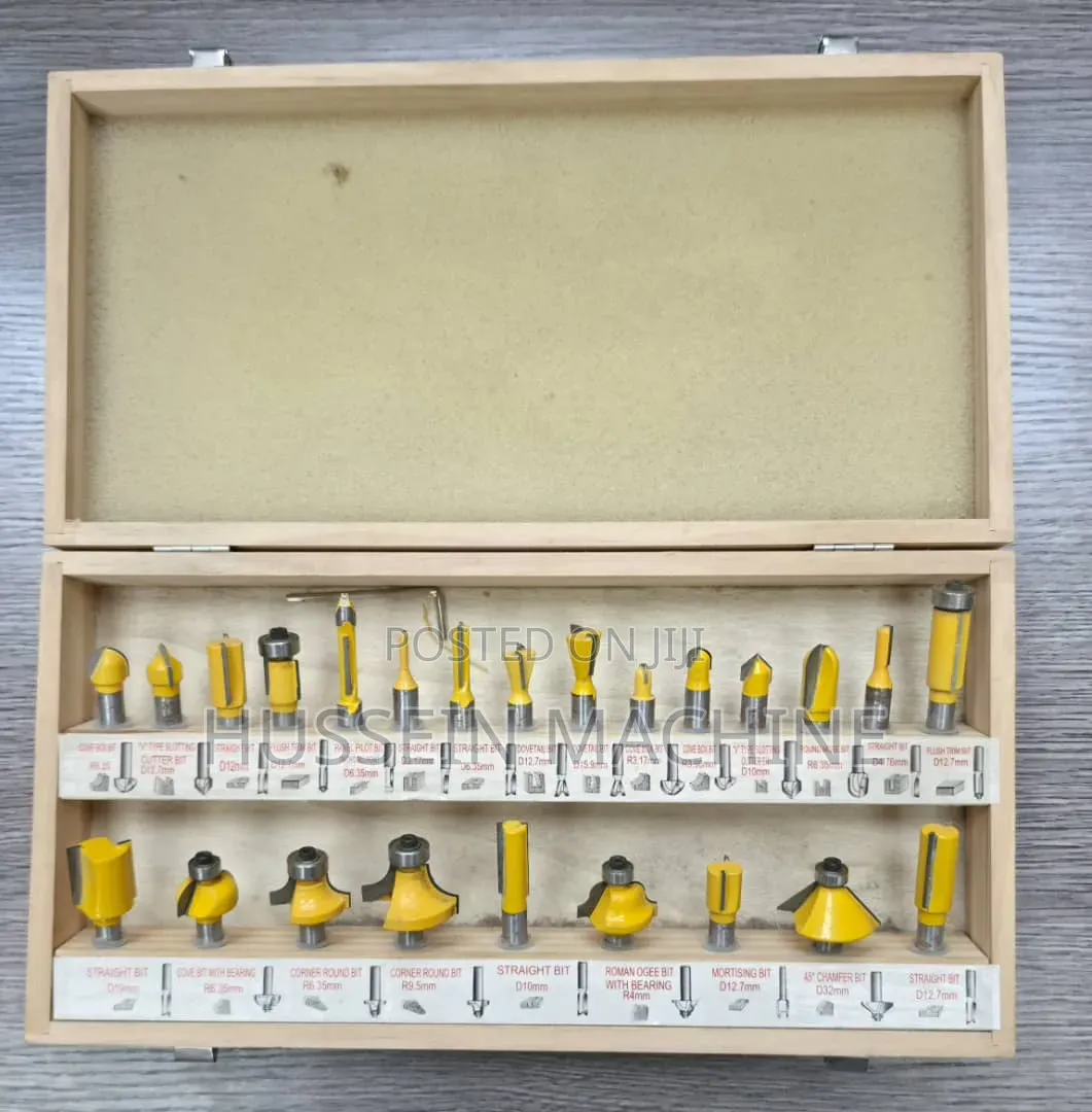 Router Bit Set 8mm 24 Pc