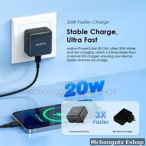 Oraimo Powercube 20 Chic 20w Gan Fast Charger (Ocw-5201u, Type-C)