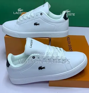 4 Colours Lacoste Brand Leather Materials Men's Quality Shoes