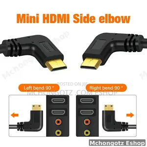 Mini Hdmi | Hdmi Female Extension Cable 15cm 90 Degree